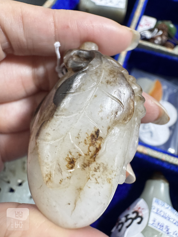 明 玉提油瓜果坠 - 图5